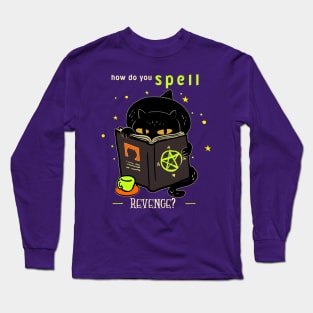 Spell Caster Kitty Cat Long Sleeve T-Shirt